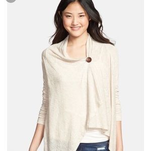 Bobeau One Button Cardigan